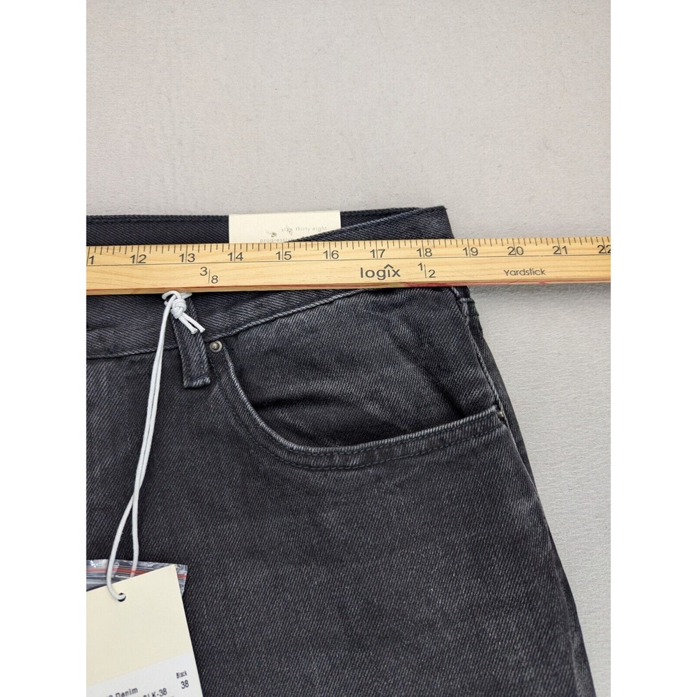 MNML Jeans Mens Sz 38 Raw Hem Cowboy Classiccore D212 Button Fly Charcoal - Picture 13 of 15
